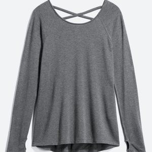 Market & Spruce Gray Long Sleeved Top
